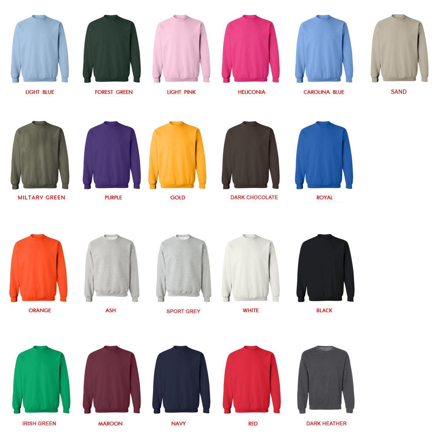 sweatshirt color chart - Garten Of Banban Store
