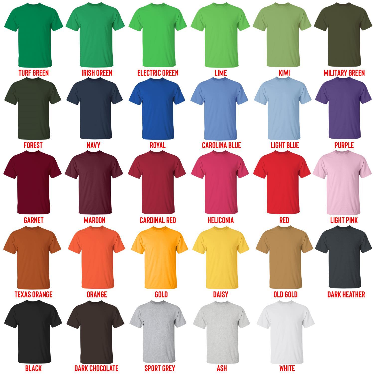 t shirt color chart - Garten Of Banban Store