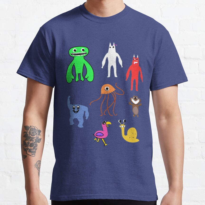 Cute Garten Of Banban Characters Packactive T-shirt - Image 5