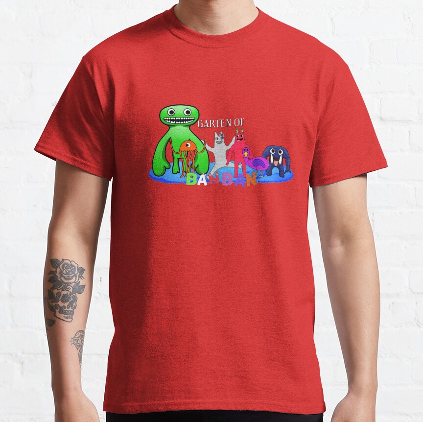 Garten Of Banban Monsters Game Artwork T-shirt - Image 6