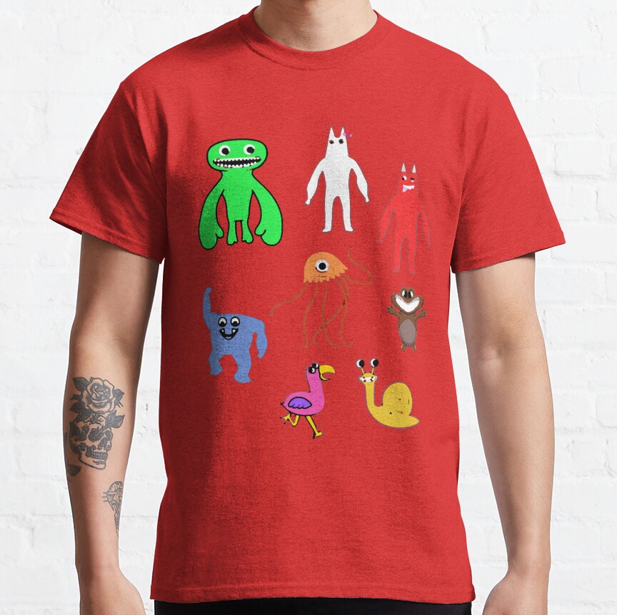 Cute Garten Of Banban Characters Packactive T-shirt - Image 6