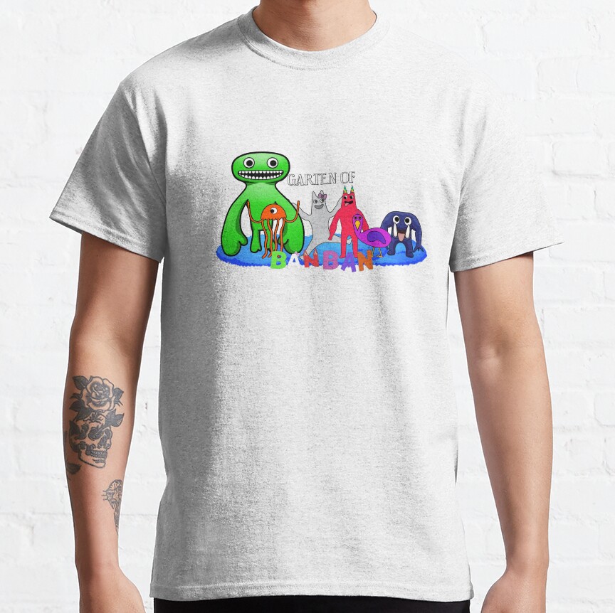Garten Of Banban Monsters Game Artwork T-shirt - Image 2