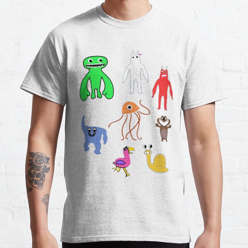 Cute Garten Of Banban Characters Packactive T-shirt - Image 2