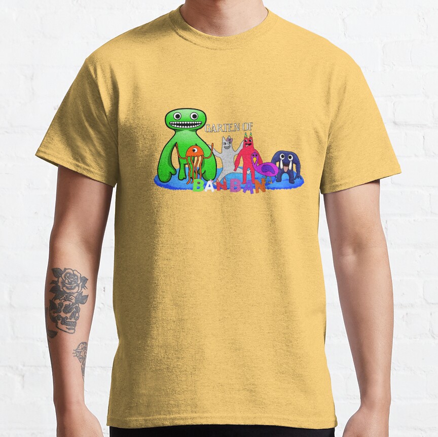 Garten Of Banban Monsters Game Artwork T-shirt - Image 7