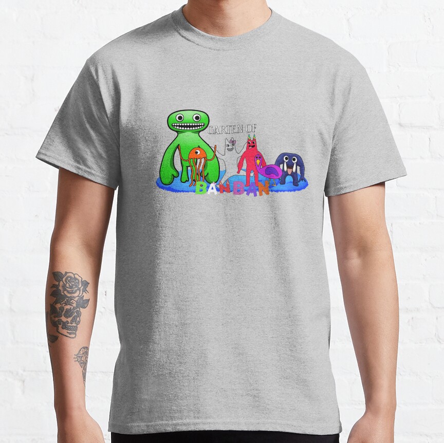 Garten Of Banban Monsters Game Artwork T-shirt - Image 4