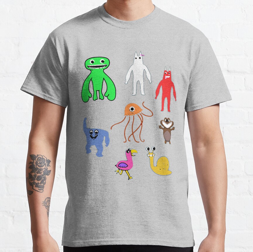 Cute Garten Of Banban Characters Packactive T-shirt - Image 4