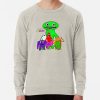 ssrcolightweight sweatshirtmensoatmeal heatherfrontsquare productx1000 bgf8f8f8 29 - Garten Of Banban Store