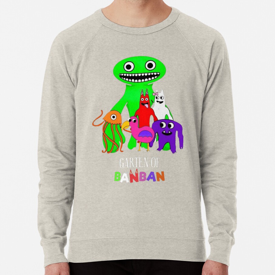 Garten Of Banban Group Characters Active 1 Sweatshirt - Image 4